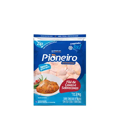 Filé de Coxas e Sobrecoxas IQF 2kg