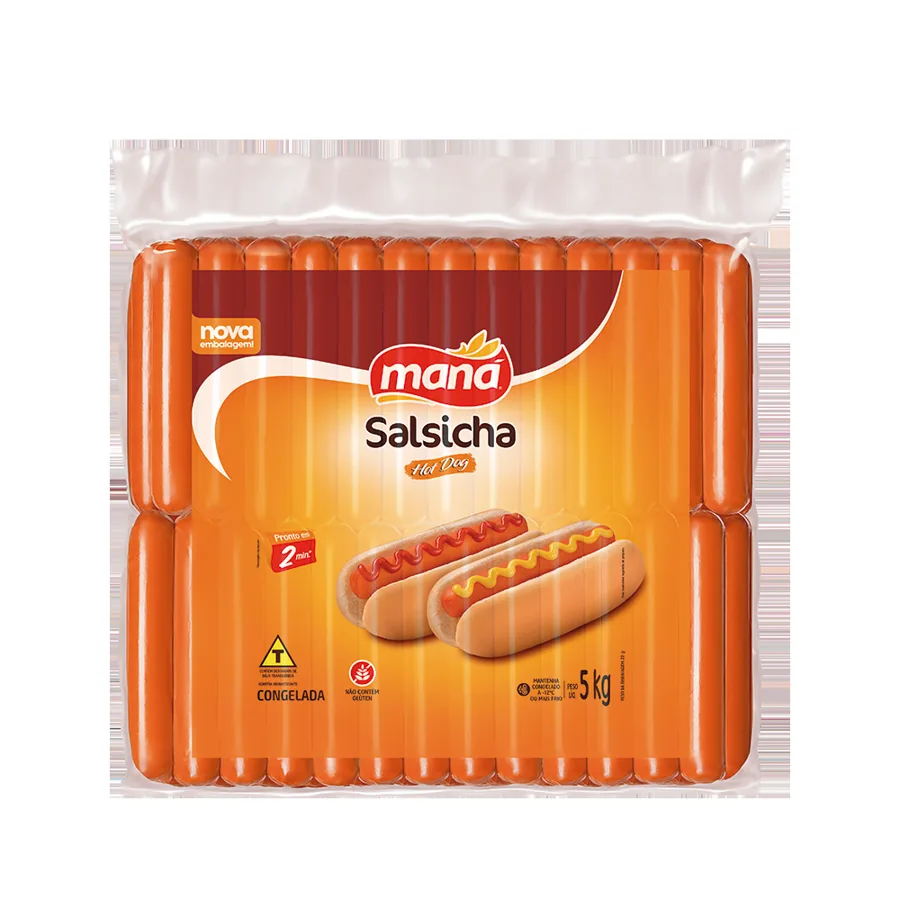 Salsicha Hot Dog Congelado 5kg